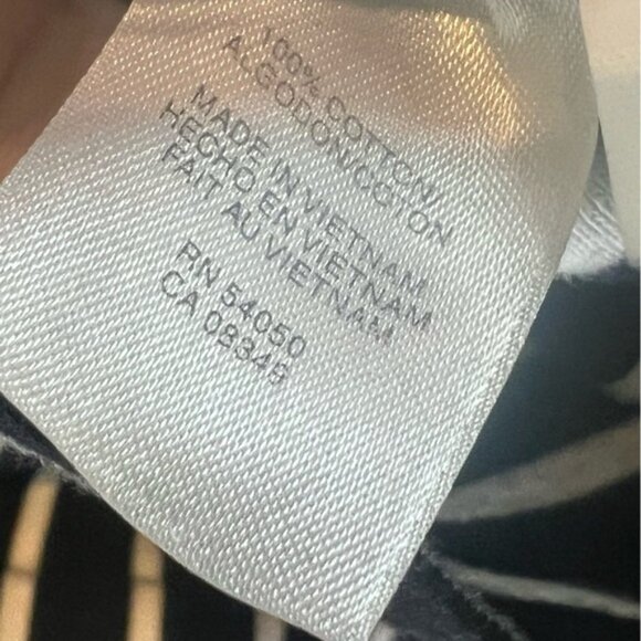 Jones New York Striped Boatneck Tee Tshirt Top XL Tab Sleeves Stretch - Picture 6 of 7